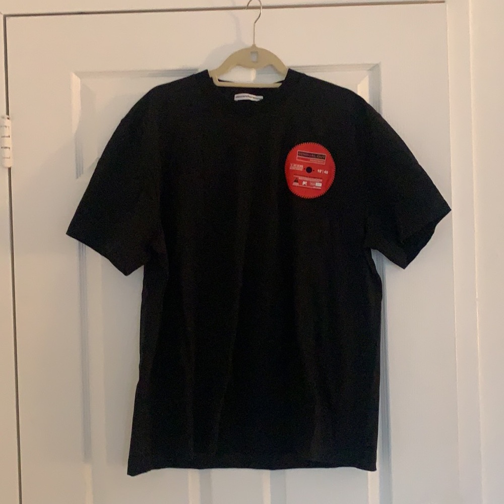 Alexander Wang Black T-Shirt with Red Detail